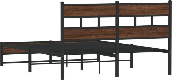 Actual product image VidaXL Metal bed Bed slatted frame double bed Bed frame without mattress 140x200cm (140 x 200)