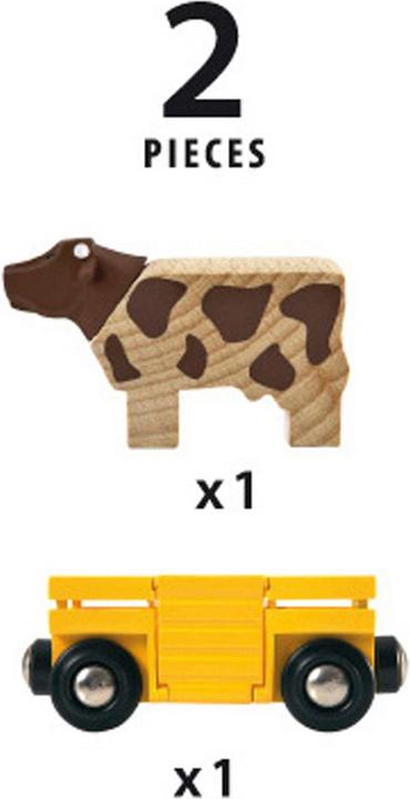 Actual product image Brio Cart with cow