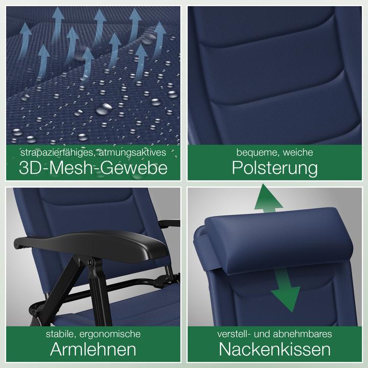 Produktbild Aktivshop Klappstuhl aktiv Camping mit Beinauflage