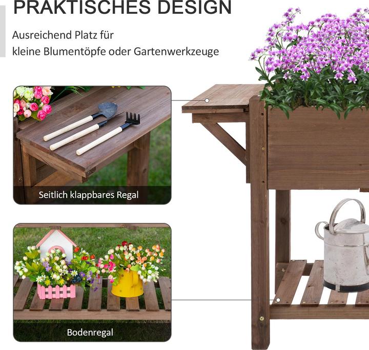 Produktbild Outsunny Hochbeet mit einer Aufteilung für 8 Bereiche