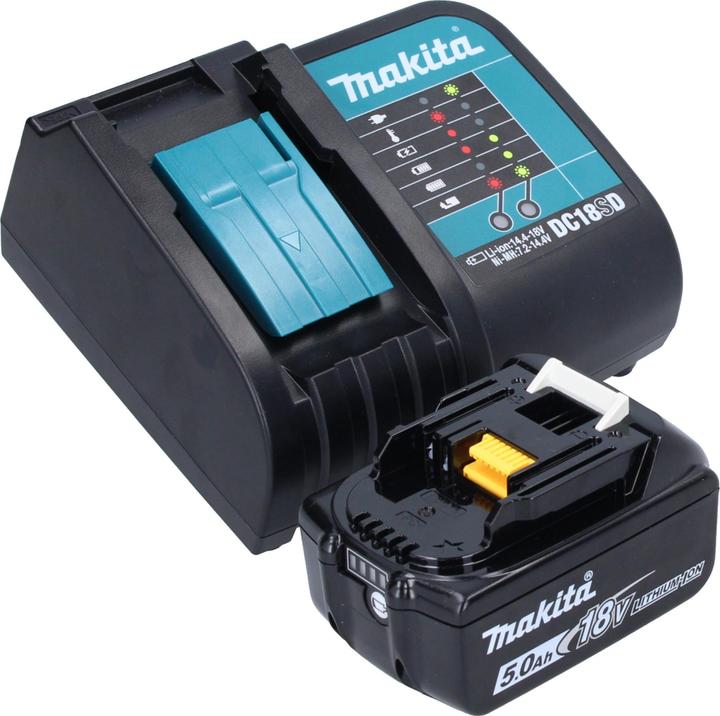 Productafbeelding Makita DCL 180 STO snoerloze stofzuiger 18 V 0,65 l serie Olive Outdoor Adventure + 1x oplaadbare accu 5,0