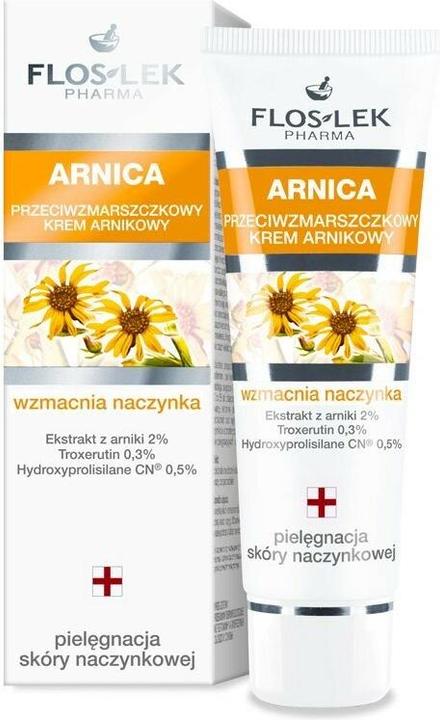 Actual product image Floslek FLOSLEK Arnica Anti-Wrinkle Cream krem przeciwzmarszczkowy do skóry naczynkowej 50ml (50 ml, Day + Night)