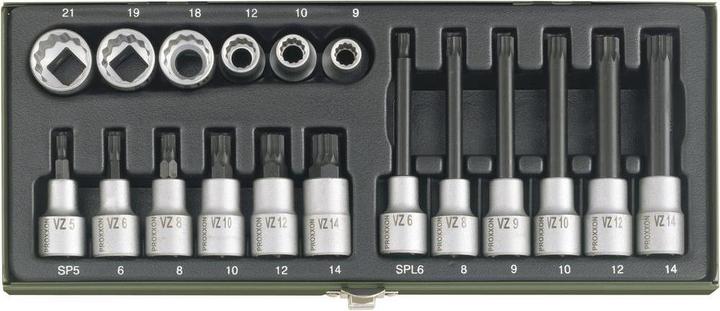 Proxxon Vielzahnschrauben XZN Spezialsatz 18tlg (5 mm)