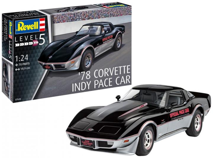 Actual product image Revell 07646 78 Corvette Indy Pace Car Model Kit 1:24