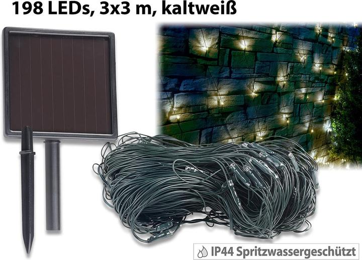 Lunartec Réseau lumineux solaire à LED (3 m)