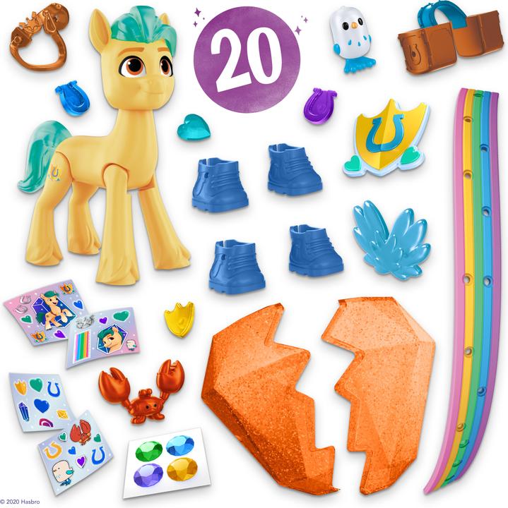 Produktbild My Little Pony Eine neue Generation Kristall-Abenteuer Hitch Trailblazer, 7,5 cm grosses Pony mit Üb