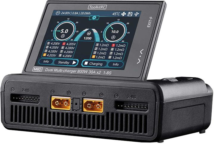 Produktbild Toolkitrc Dual-Ladegerät M8D 1600W DC, 1-8S