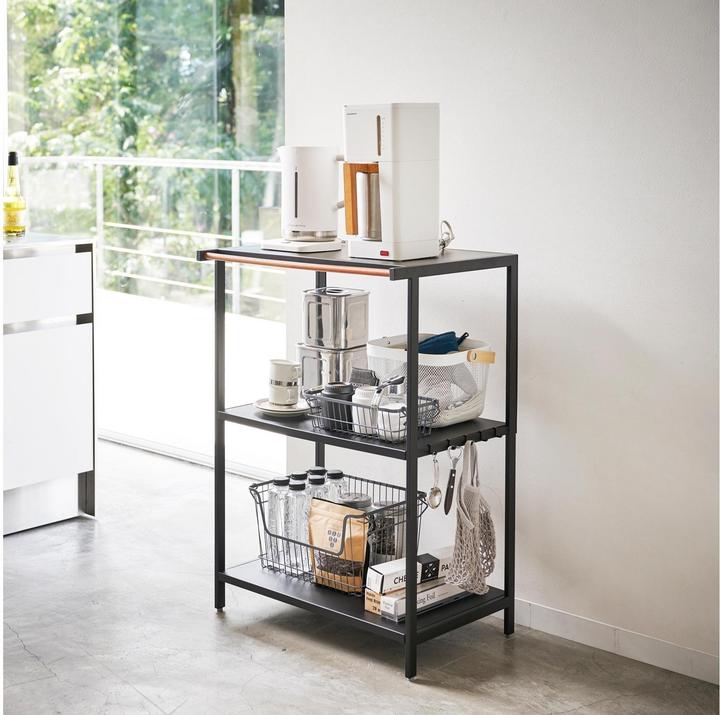 Actual product image Yamazaki 3-tier storage shelf TOWER