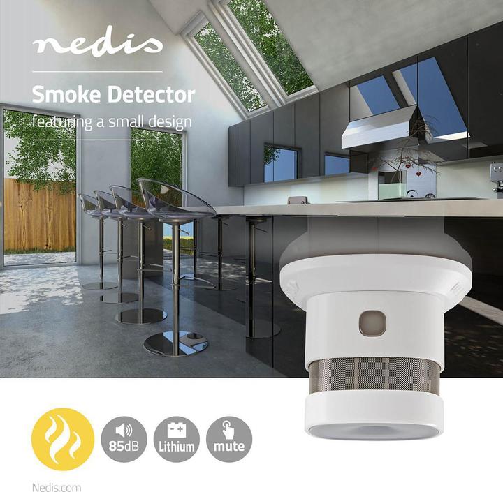 Produktbild Nedis Rauchmelder | Batteriebetrieben | Batterie Lebensdauer bis