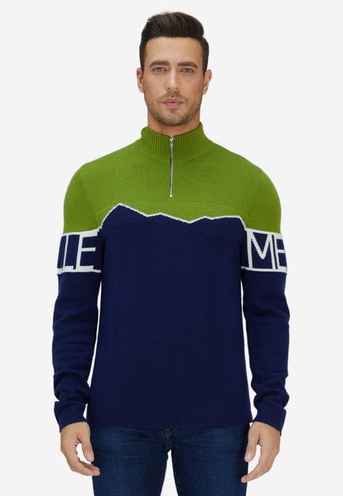 Image du produit Bellemere Pull Mérinos Super Fine Mountain Print Sweater (S)