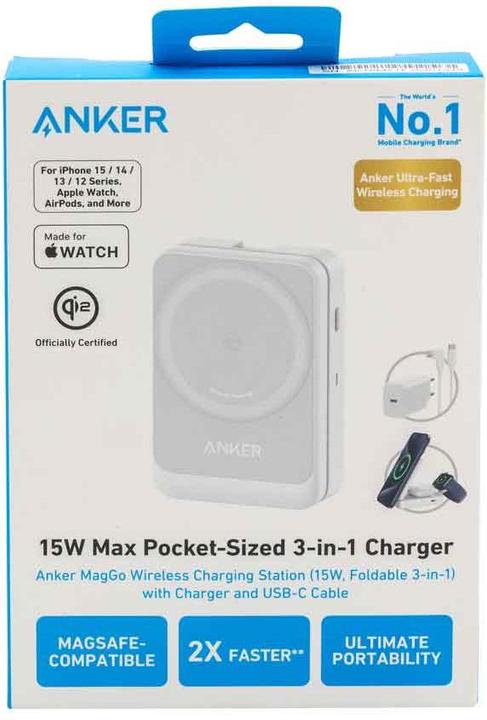 Actual product image Anker MagGo 3 in 1 (15 W)