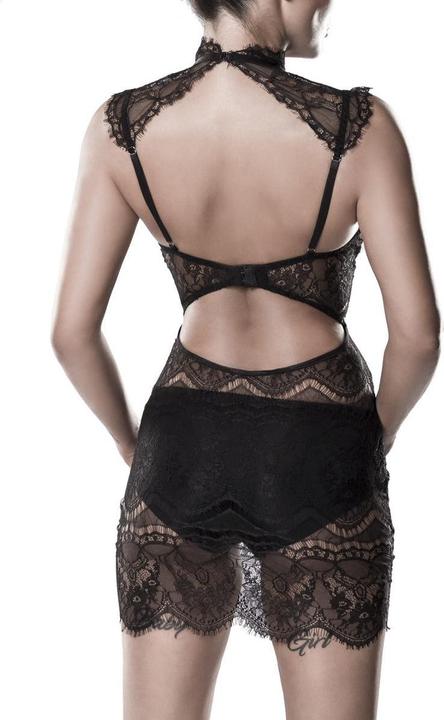 Actual product image Grey Velvet 2-piece negligee set (S)
