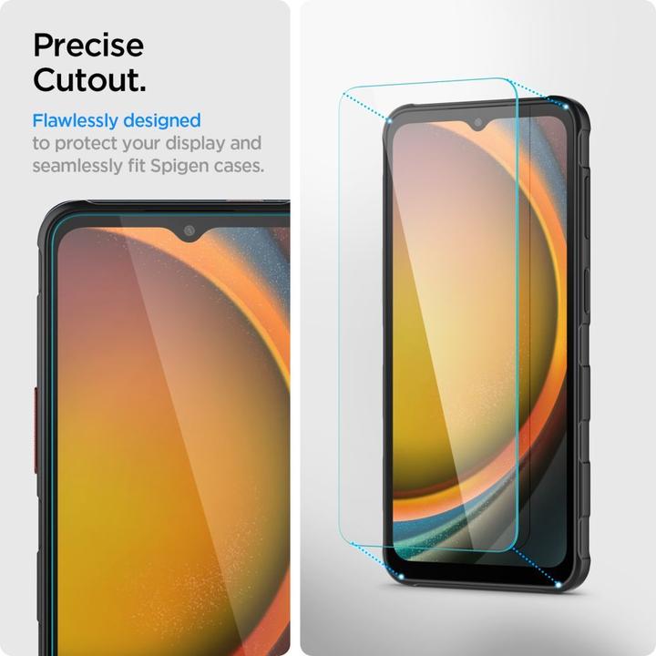 Immagine prodotto Spigen - Glas.tR Slim (2 pack) - Samsung Galaxy Xcover7 / Xcover7 Pro - Clear (2 Pezzo/i, Samsung Galaxy Xcover 7)