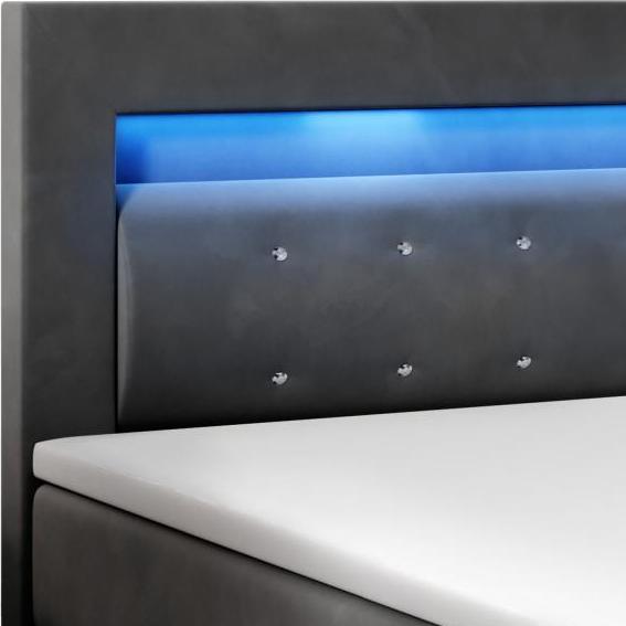 Produktbild Juskys Boxspringbett Vancouver LED (180 x 200 cm)