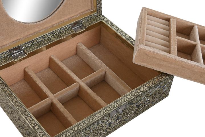 Produktbild Esprit Box-Schmuckkästchen Home Weiss Champagner Holz Aluminium 22,5 x 17,5 x 7,6 cm