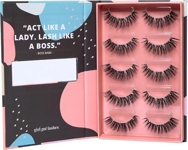 Girl got lashes Wimpernverlängerung-Set (5 Paare) - Boss Babe (Künstliche Wimpern)