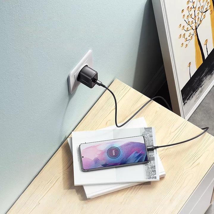 Immagine prodotto Ugreen Caricatore da parete CD250, 25W, USB-C (nero) + cavo da USB-C a USB-C, 2m (nero) (25 W)