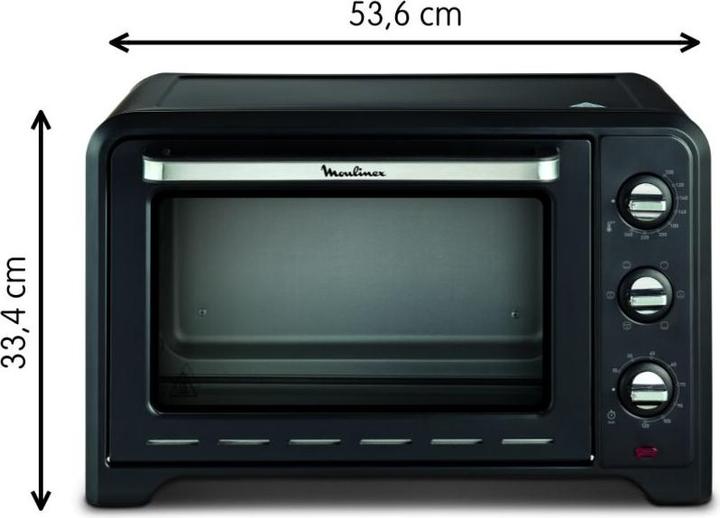 Produktbild Moulinex OX4648 Optimo Elektrobackofen mit einem Fassungsvermögen von 33 L, Leistung 1600 W 28x31x36cm
