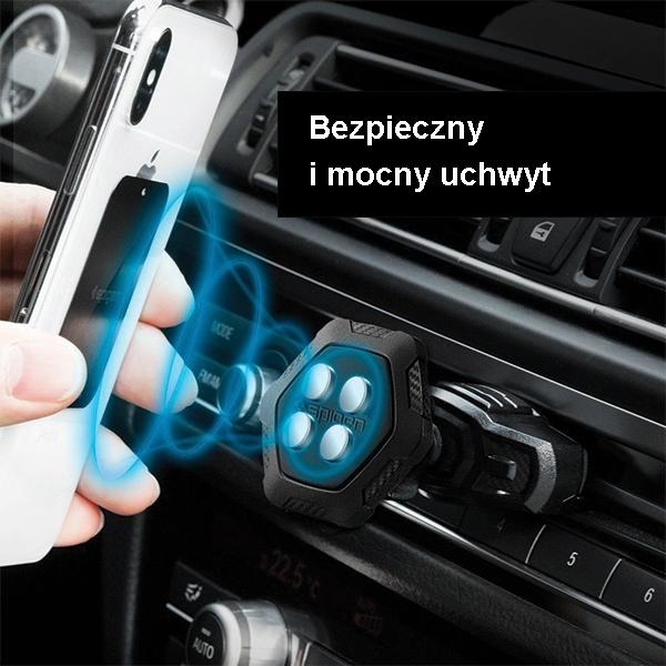 Actual product image Spigen car mount holder for CD input QS24 magnetic - black