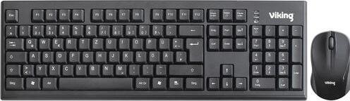 Image du produit Viking Ensemble clavier/souris Ativa HKM8117 Sans fil QWERTZ (DE, Sans fil)