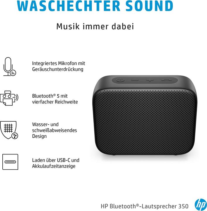 Produktbild HP Bluetooth-Lautsprecher 350 () (25 h, Batteriebetrieb)