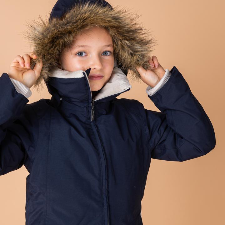 Produktbild Fouganza Winterreitjacke 500 wasserdicht warm Kinder marineblau (152)