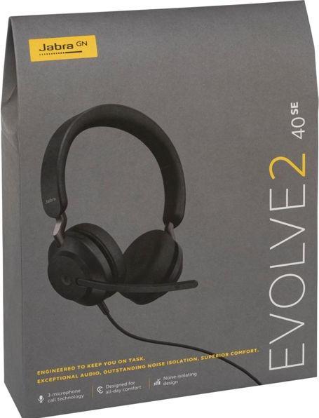 Actual product image Jabra Evolve2 40 SE (Cable, USB-C)