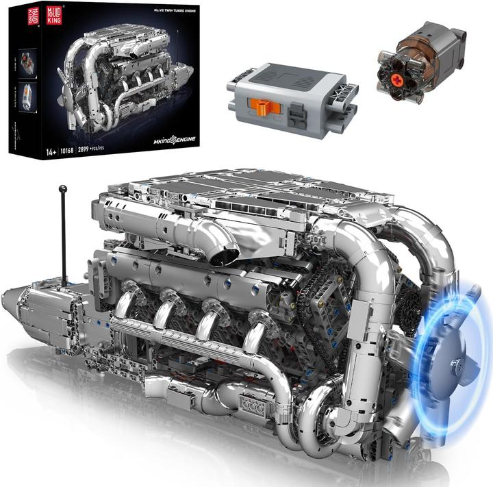 Mould King Twin-Turbo Engine Motor