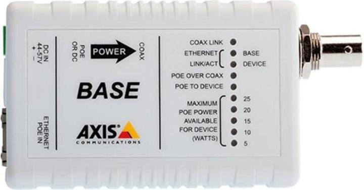 Axis T8641 PoE+ via coassiale, base (Alimentazione elettrica)