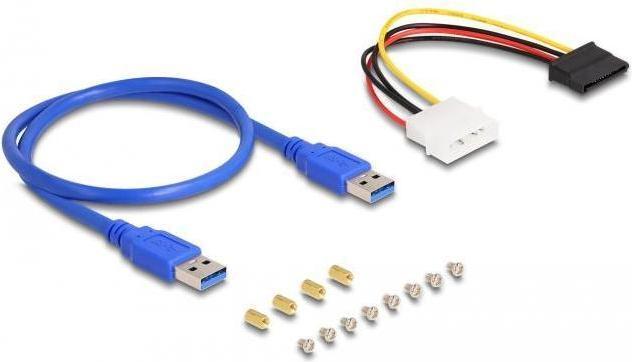 Actual product image Delock Riser card PCI Express x1 to 3 x PCIe x1 with 50 cm USB cable