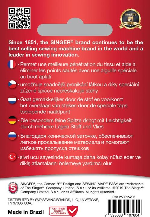 Produktbild Singer QUILTING Nähmaschinennadel, 80/12, 5er Pack