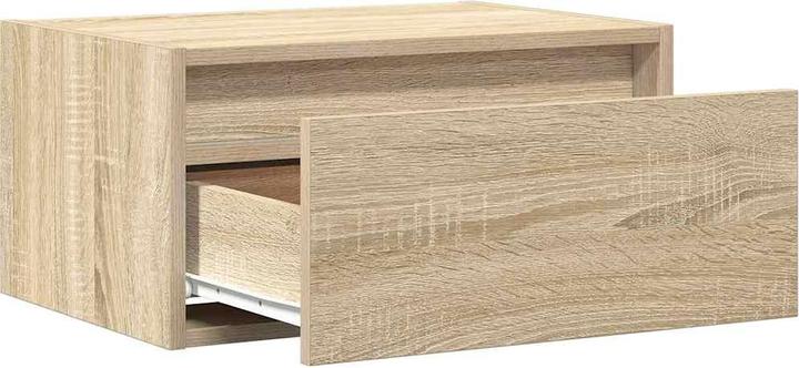 Immagine prodotto VidaXL Comodini a parete con luci LED 2 pezzi armadio in rovere Sonoma