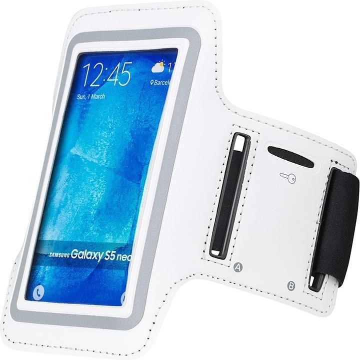 Produktbild Wave S-Size Smartphone Armband, weiss (Samsung Galaxy S4, Samsung Galaxy Nexus, Nokia Lumia 920, Samsung Galaxy S III, Apple iPhone 5, Nokia Lumia 900)