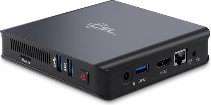 Actual product image CSL Narrow Box Ultra HD Compact v5 (Intel Celeron N5100, 4 GB, 1000 GB, Intel UHD Graphics)