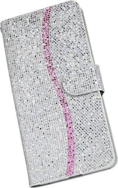 Image du produit MU Style Housse en cuir pailleté à rayures (Apple iPhone SE (3ème génération), Apple iPhone SE (2ème génération), Apple iPhone 8, Apple iPhone 7)