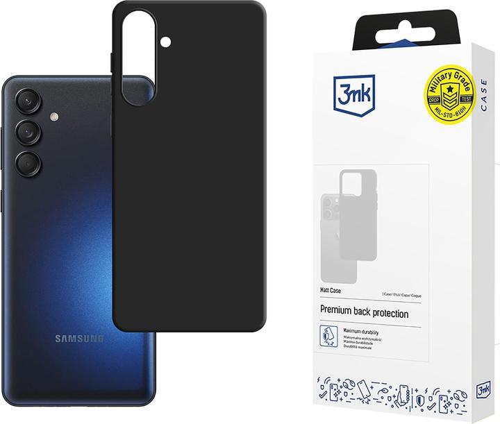 Productafbeelding 3MK Mat Hoesje Samsung Galaxy M55 czarny/zwart (Samsung Galaxy A55)