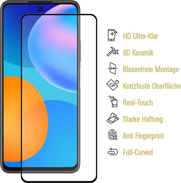 Produktbild Protectorking 3x Ceramic-Glass Full Cover HD Klar (3 Stück, Huawei P Smart (2021))