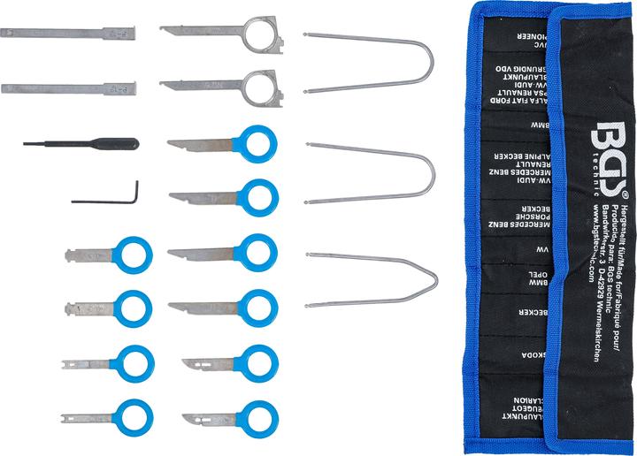 Actual product image BGS Radio Removal Tool Set | 18 pcs.