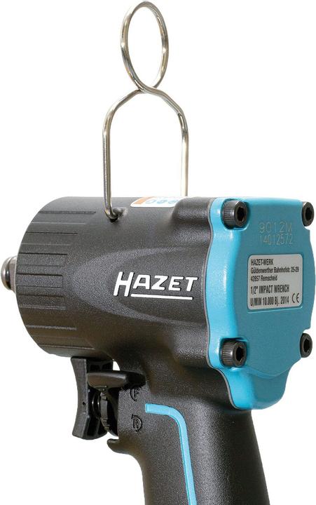 Actual product image HAZET Impact wrench ∙ extra short 9012M ∙ Maximum loosening torque: 1100 Nm ∙ Square, solid 12.5 mm… (Air blast)