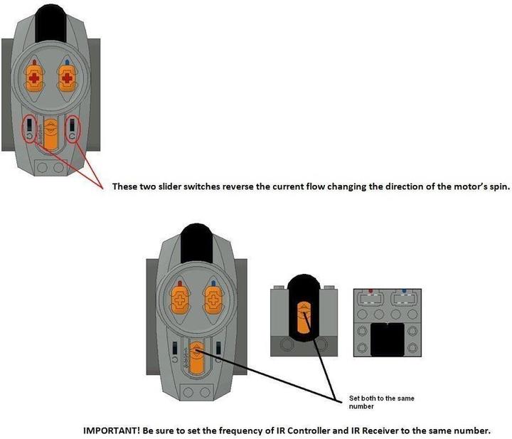 Produktbild LEGO Power Functions Infrarot Fernbedienung (8885, LEGO Technic)