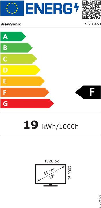 Energie-Label Viewsonic TD2230 22IN (1920 x 1080 Pixel, 21.50")