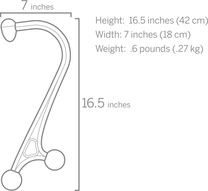 Actual product image Trigger Point AcuCurve Cane