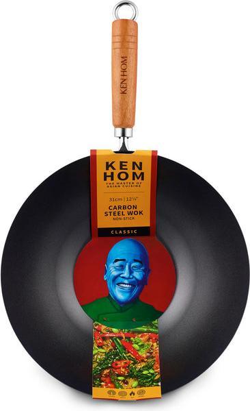 Immagine prodotto Ken Hom WOK CLASSICO (31 cm, Wok, Acciaio al carbonio)