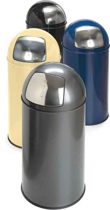Produktbild kaiserkraft Push-Abfallsammler BULLET PUSH, Stahlblech (40 l)