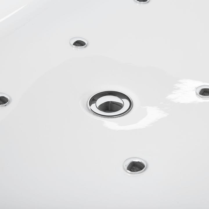 Image du produit Beliani Baignoire à poser blanche avec LED 170 x 80 cm NEVIS (237 l, 80 cm)
