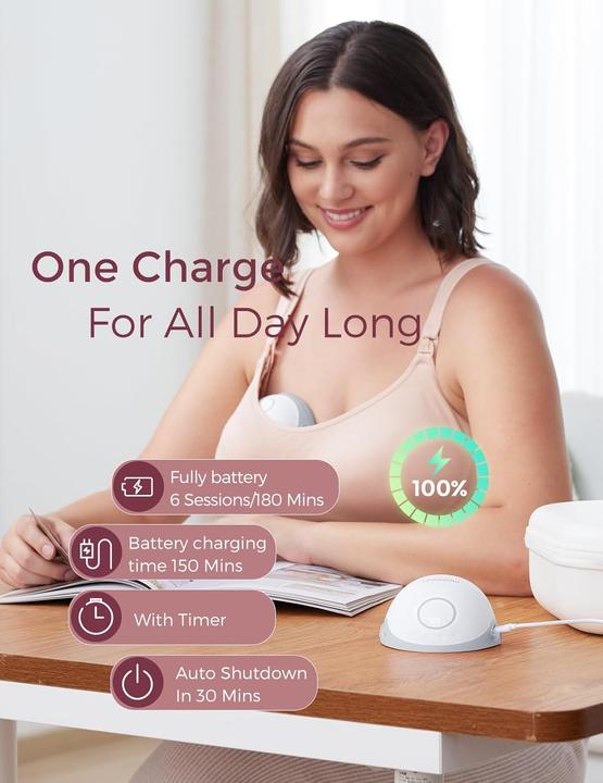 Produktbild Momcozy M6 Hands-free Breast Pump Grey Double Packs