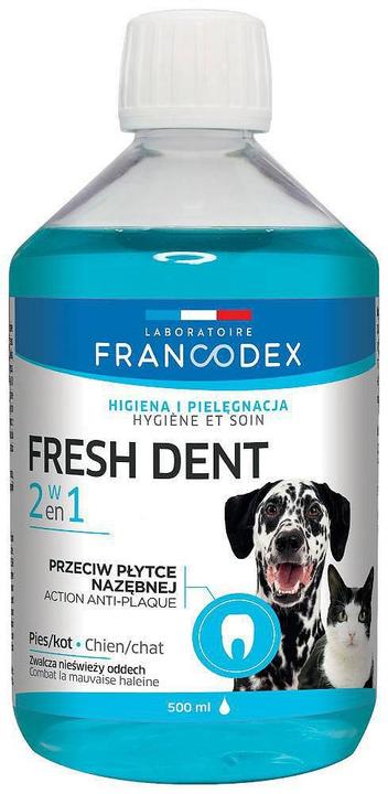 Produktbild Francodex Fresh Dent płyn do higieny jamy ustnej 500ml (FR179121) (Katze, Hund, 500 ml)