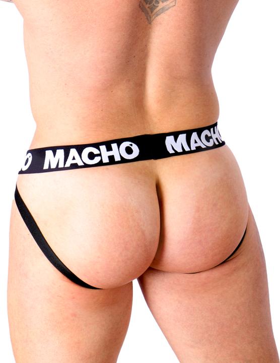 Actual product image Macho Underwear Macho - Mx25nc Jock Black Leather M (M)