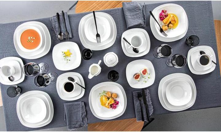 Actual product image Sänger Geschirr Cereal bowls Bilgola in white, 6-piece set of porcelain cereal bowls, capacity: 300 ml (15 cm, 0.30 l, 6 x)