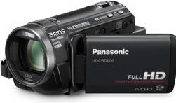 Actual product image Panasonic HDC-SD600-K, Full-HD Flash Camcorder, Black